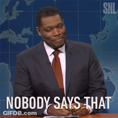 Man In Suit Says Nobody Says That In Front Of Map GIF