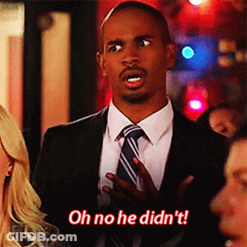 Man In Suit Says Oh No He Didn't GIF