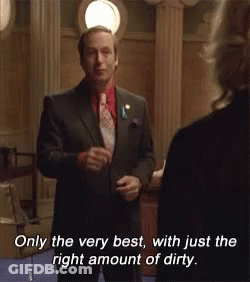 Man In Suit Says Only The Very Best With Just The Right Amount Of Dirt GIF