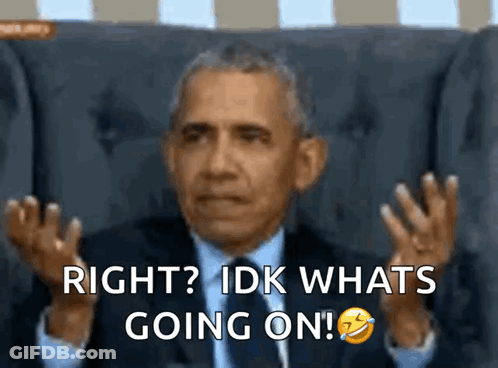 Man In Suit Says Right IDK Whats Going On GIF