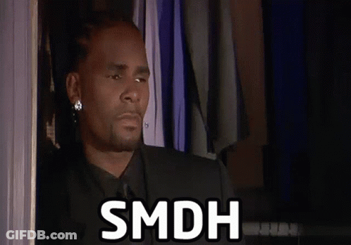 Man In Suit Says SMDH By Full Closet GIF