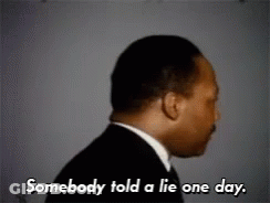 Man In Suit Says Somebody Told A Lie One Day GIF