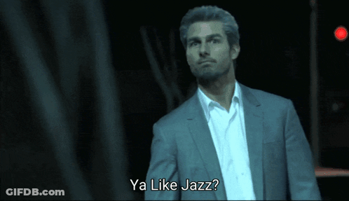 Man In Suit Says Ya Like Jazz GIF
