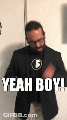Man In Suit Says Yeah Boy GIF