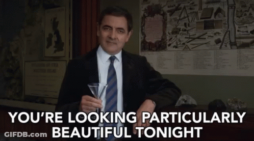 Man In Suit Says You're Looking Particularly Beautiful GIF