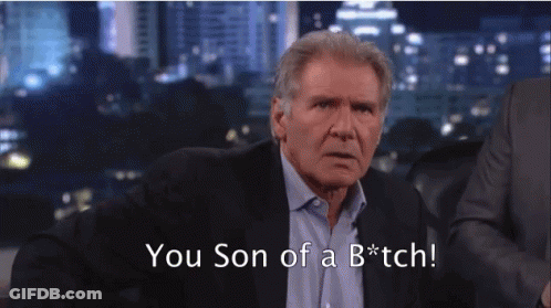 Man In Suit Says You Son Of A B*tch GIF