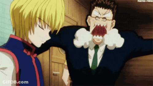 Man In Suit Screaming At Another Man GIF