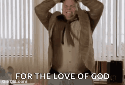 Man In Suit Screaming For The Love Of God GIF