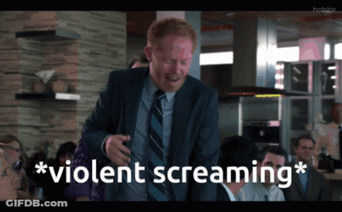 Man In Suit Screaming Violent Screaming GIF