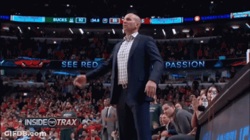 Man In Suit See Red Passion Basketball Game GIF