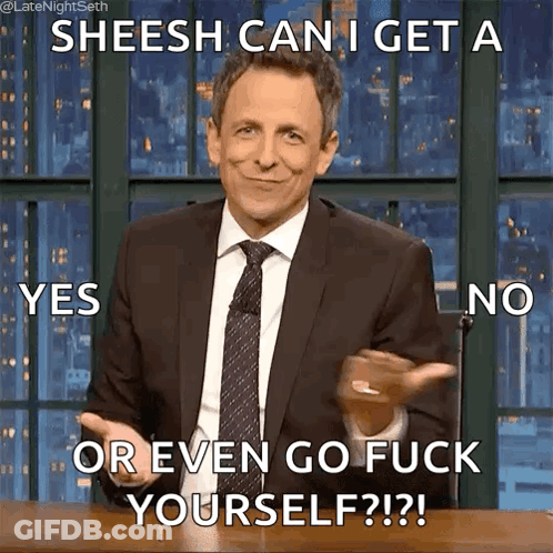 Man In Suit Sheesh Go Fuck Yourself GIF