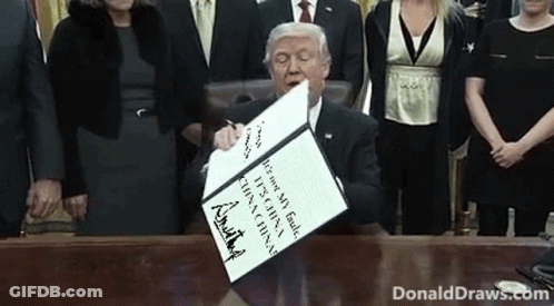 Man In Suit Signing Document GIF