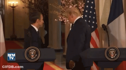 Man In Suit Signing Document Saying Goose GIF