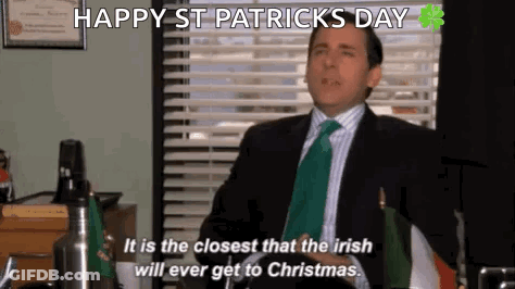 Man In Suit Sitting At Desk With Water Bottle GIF