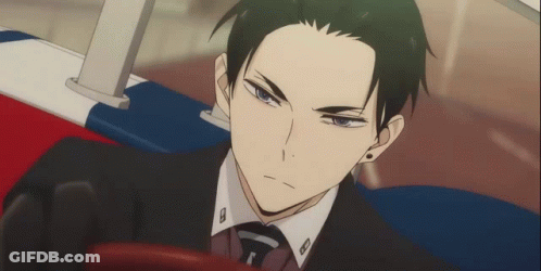 Man In Suit Sitting In Car GIF