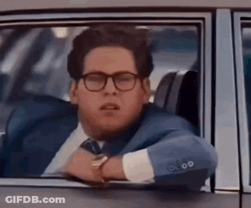 Man In Suit Sitting In Car GIF