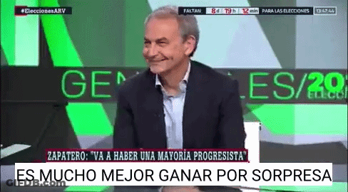 Man In Suit Sitting In Front Of Zapatero Green Screen GIF