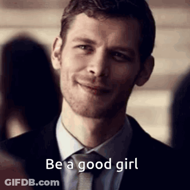 Man In Suit Smiling Be A Good Girl GIF