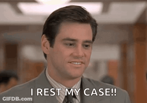 Man In Suit Smiling Rest My Case GIF