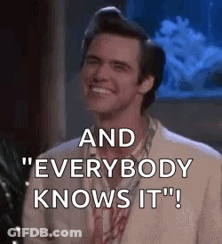Man In Suit Smiling Saying And Everybody Knows It GIF