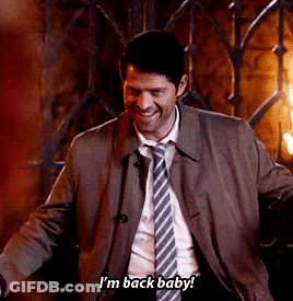 Man In Suit Smiling Saying I'm Back Baby GIF
