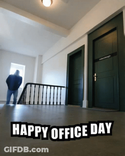 Man In Suit Smiling Saying Meeting Today GIF