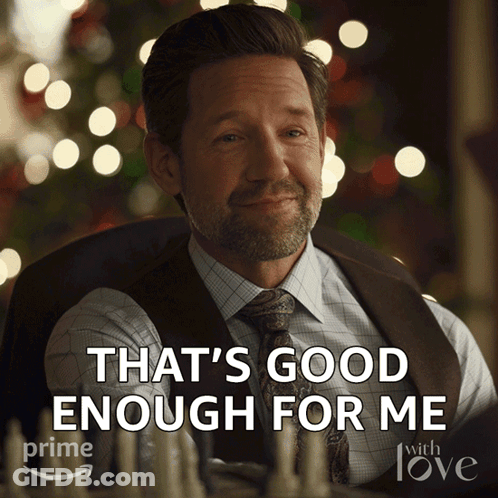 Man In Suit Smiling Saying That's Good Enough For Me GIF