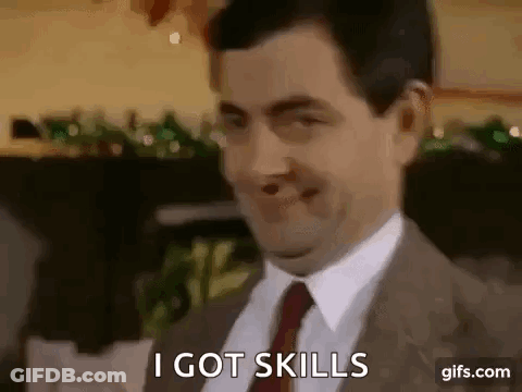 Man In Suit Smiling Says I Got Skills GIF