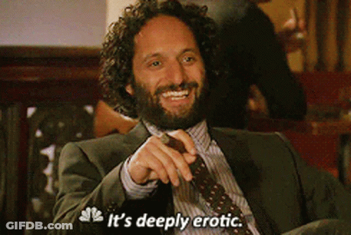 Man In Suit Smiling Says It's Deeply Erotic GIF