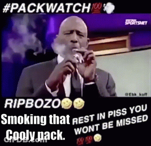 Man In Suit Smoking Cigarette At Microphone #Packwatch GIF