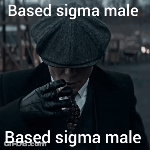 Man In Suit Smoking Cigarette Based Sigma Male GIF