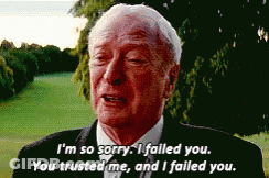 Man In Suit Sorry I Failed You GIF