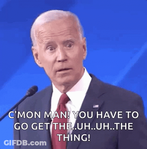 Man In Suit Speaking Into Microphone Says C Mon Man You Have To Go Get The GIF