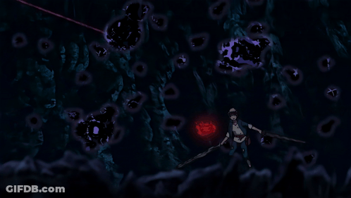 Man In Suit Standing In Dark Cave GIF
