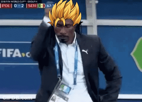 Man In Suit Standing In Front Of FIFA Screen GIF