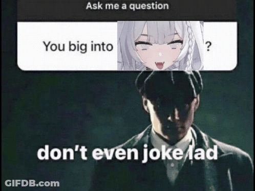 Man In Suit Standing In Front Of Screen Saying Ask Me A Question GIF
