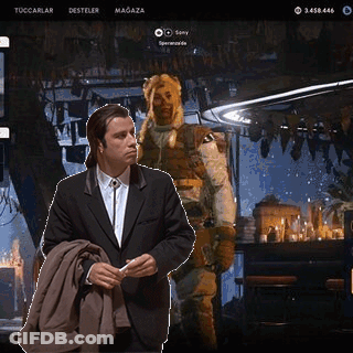 Man In Suit Standing In Front Of Sony Screen GIF