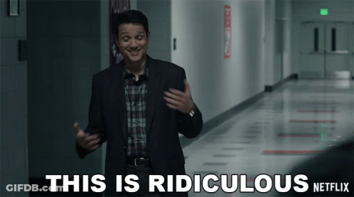 Man In Suit Standing In Hallway This Is Ridiculous Netflix GIF