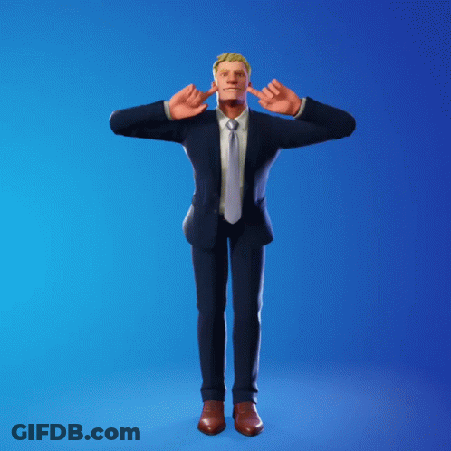 Man In Suit Standing On One Leg With Arms Crossed GIF