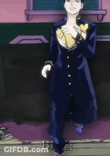 Man In Suit Standing On Sidewalk GIF