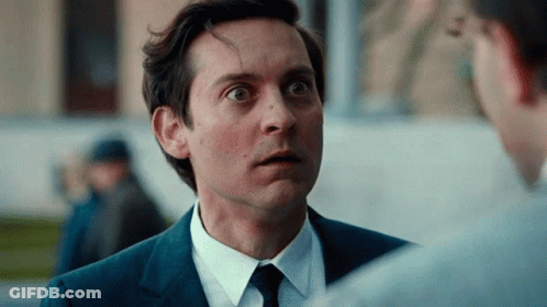 Man In Suit Surprised Talking To Another Man GIF