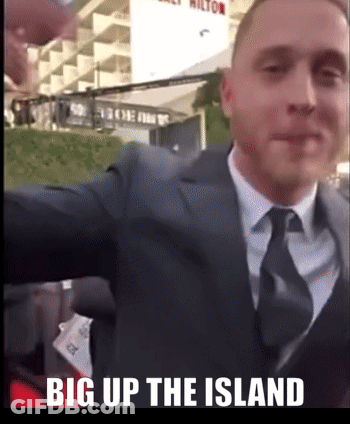 Man In Suit Taking Selfie Big Up Island GIF