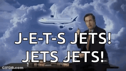 Man In Suit Talking About Jets GIF