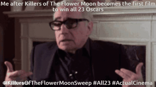 Man In Suit Talking About Killers Of The Flower Moon GIF