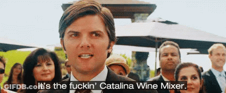 Man In Suit Talking About Wine Mixer GIF