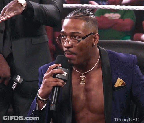 Man In Suit Talking Into Microphone Tiffanyluv24 GIF