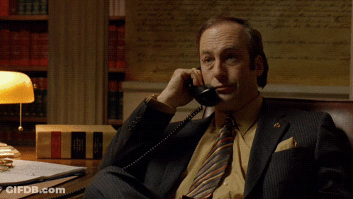 Man In Suit Talking On Phone No Deal No Dice GIF