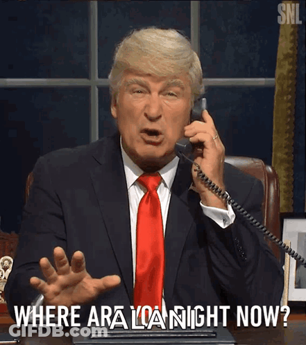 Man In Suit Talking On Phone Saying Where Are You Now GIF