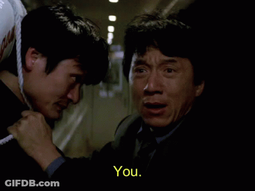 Man In Suit Talking To Another Man Saying You GIF