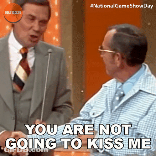 Man In Suit Talking To Man Saying You Are Not Going To Kiss Me GIF